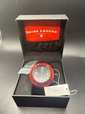 Swiss Legend Men's Neptune Watch in Red and Black